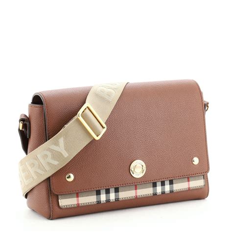 burberry note bag brown|Burberry note crossbody bag.